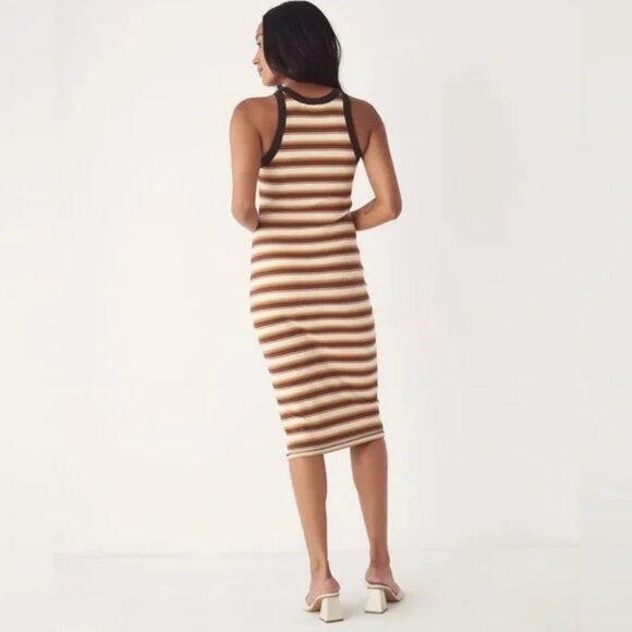 Frank and Oak Striped Racerback Midi Dress – XS - Picture 2 of 5